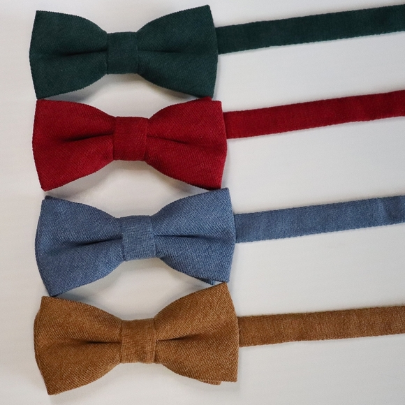 BRAND NEW - Red Boys Toddler Baby Bow Tie - Picture 4 of 5